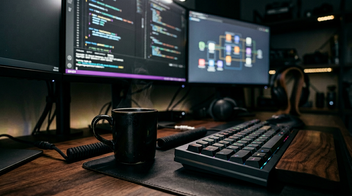 Engineering workspace with code and systems design